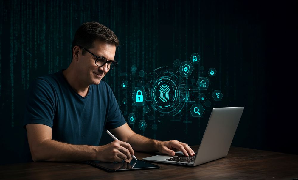Person working on creating an IT business continuity plan